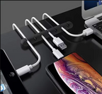 Silicone cable manager.